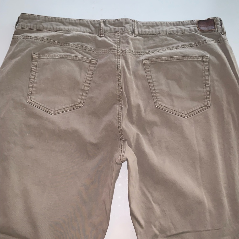 Peter Millar Mens Khaki Tan Brown Casual Straight Leg Trousers Pants 42 Preppy - Picture 3 of 7